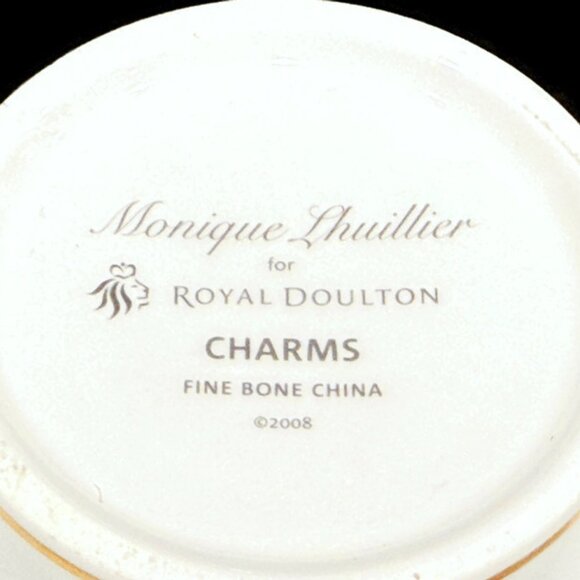Pair of Monique Lhuillier "Charms" Mugs by Royal Doulton, Circa 2008 - Picture 9 of 11